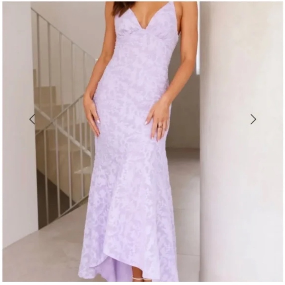Hello Molly country charm lilac maxi dress